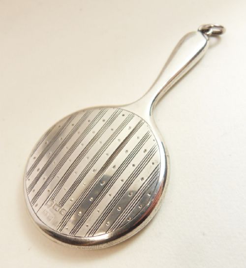 silver chatelaine mirror birmingham 1922 crisford and norris - CATEGORY: ANTIQUE SILVER - DATED 1920