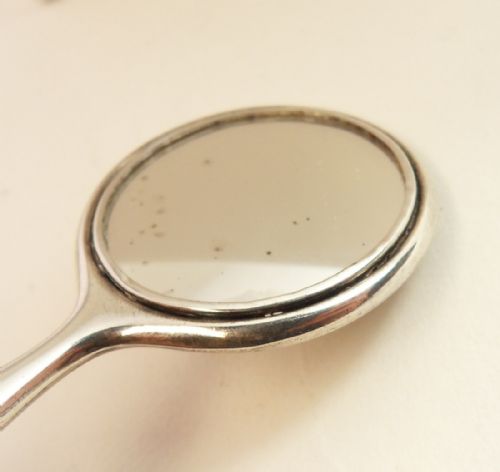 SILVER CHATELAINE MIRROR BIRMINGHAM 1922 CRISFORD AND NORRIS - ADDITIONAL PHOTO 2