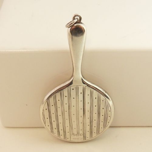 SILVER CHATELAINE MIRROR BIRMINGHAM 1922 CRISFORD AND NORRIS - ADDITIONAL PHOTO 3