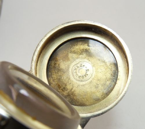 SILVER CUT GLASS PERFUME BOTTLE LONDON 1882 - ADDITIONAL PHOTO 4