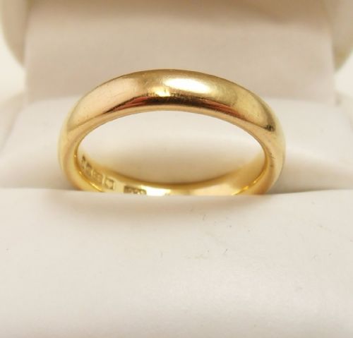 22ct gold band ring birmingham 1851 - CATEGORY: ANTIQUE JEWELLERY - DATED VICTORIAN