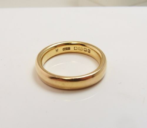 22CT GOLD BAND RING BIRMINGHAM 1851 - ADDITIONAL PHOTO 1