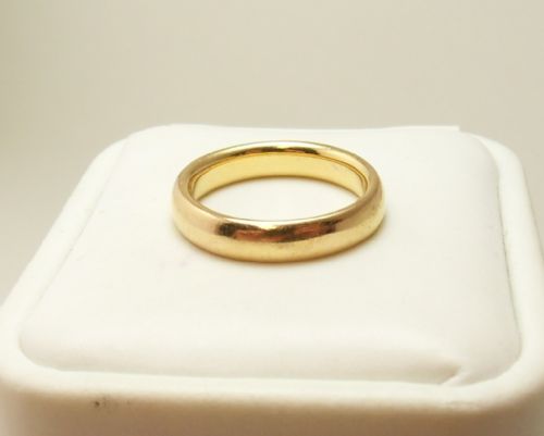 22CT GOLD BAND RING BIRMINGHAM 1851 - ADDITIONAL PHOTO 4