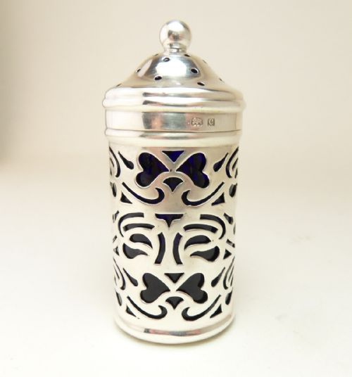 art nouveau pepperette birmingham 1902 - CATEGORY: ANTIQUE SILVER - DATED EDWARDIAN