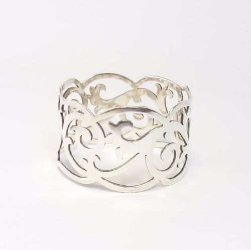 SILVER 'HEART' NAPKIN RING DUBLIN 1911 WAKELY WHEELER - ADDITIONAL PHOTO 1