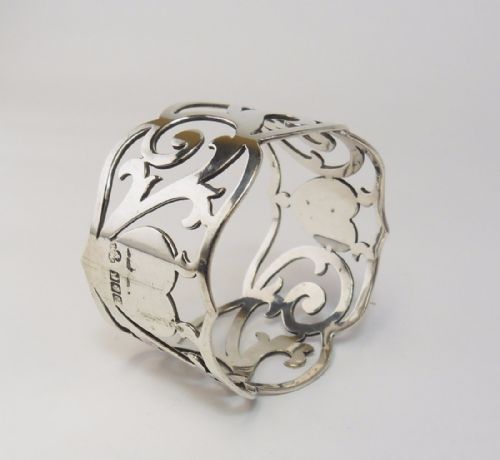 SILVER 'HEART' NAPKIN RING DUBLIN 1911 WAKELY WHEELER - ADDITIONAL PHOTO 2