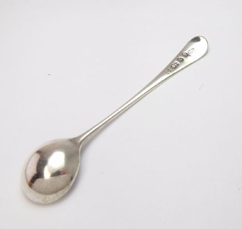 GEORGE III SILVER SALT SPOON LONDON 1793 - ADDITIONAL PHOTO 1