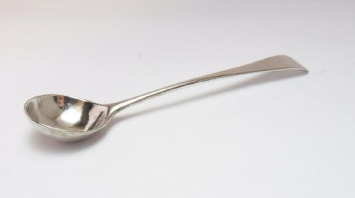 GEORGE III SILVER SALT SPOON LONDON 1793 - ADDITIONAL PHOTO 4