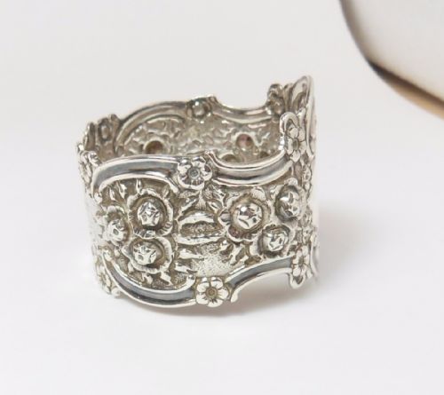 VICTORIAN SILVER NAPKIN RING LONDON 1900 BY TSWSHH - ADDITIONAL PHOTO 1
