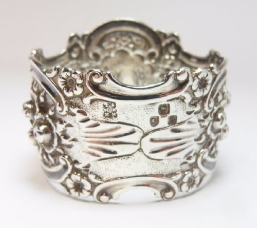 VICTORIAN SILVER NAPKIN RING LONDON 1900 BY TSWSHH - ADDITIONAL PHOTO 2