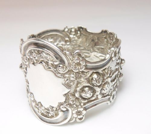 VICTORIAN SILVER NAPKIN RING LONDON 1900 BY TSWSHH - ADDITIONAL PHOTO 4