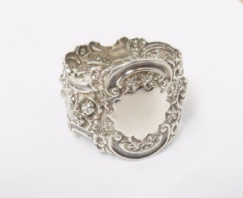 VICTORIAN SILVER NAPKIN RING LONDON 1900 BY TSWSHH - ADDITIONAL PHOTO 5