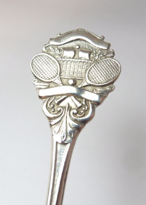 SILVER 'TENNIS' SPOON BIRMINGHAM 1936 WILLIAM ADAMS - ADDITIONAL PHOTO 4