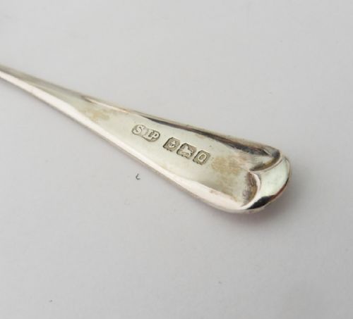 SILVER EGG CUP SPOON SET WITH CASE BIRMINGHAM 193940 - ADDITIONAL PHOTO 4
