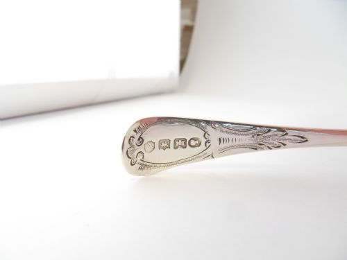 PRETTY VICTORIAN SILVER SIFTER SPOON EXETER 1837 - ADDITIONAL PHOTO 8