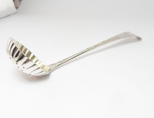 PRETTY VICTORIAN SILVER SIFTER SPOON EXETER 1837 - ADDITIONAL PHOTO 9