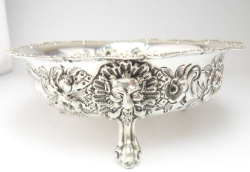 exquisite victorian silver bowl london 1881 - CATEGORY: ANTIQUE SILVER - DATED VICTORIAN