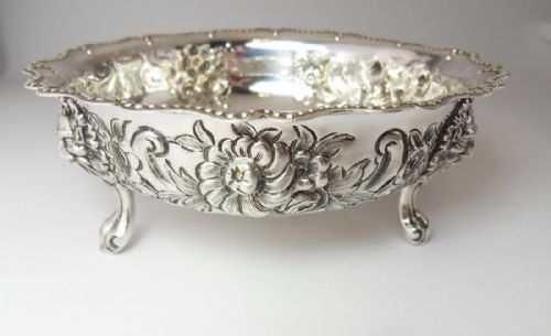EXQUISITE VICTORIAN SILVER BOWL LONDON 1881 - ADDITIONAL PHOTO 1