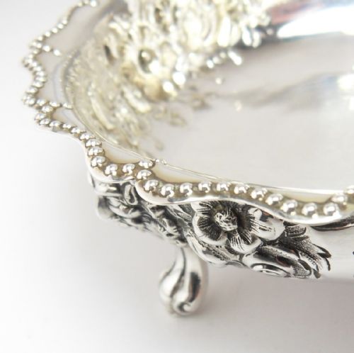 EXQUISITE VICTORIAN SILVER BOWL LONDON 1881 - ADDITIONAL PHOTO 4