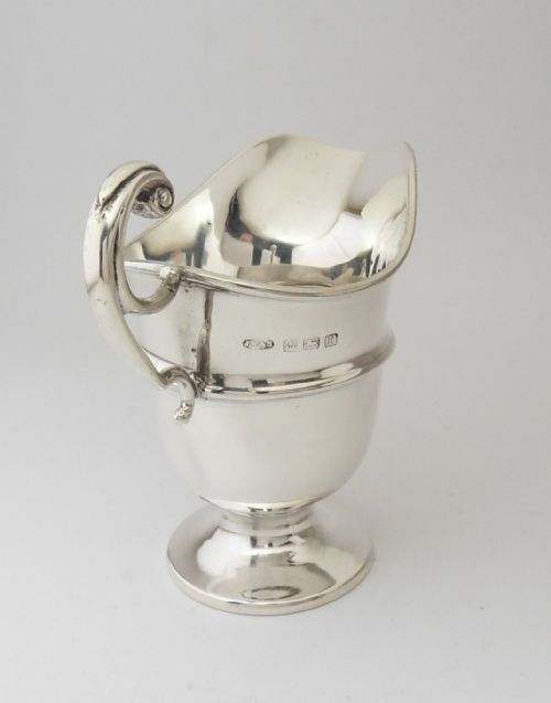 FINE SILVER HELMET FORM CREAM JUG BIRMINGHAM 1916 - ADDITIONAL PHOTO 4