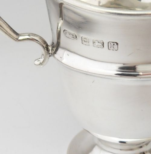 FINE SILVER HELMET FORM CREAM JUG BIRMINGHAM 1916 - ADDITIONAL PHOTO 5