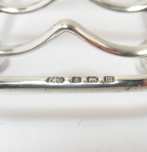 SILVER HEART SHAPED TOAST RACK BIRMINGHAM 1911 - ADDITIONAL PHOTO 5