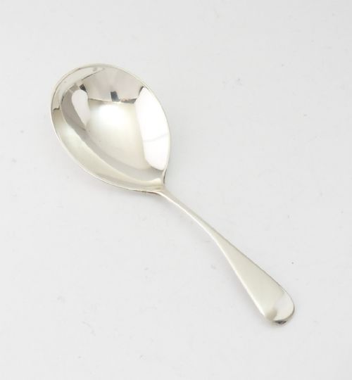 elegant edwardian silver caddy spoon chester 1908 - CATEGORY: ANTIQUE SILVER - DATED EDWARDIAN