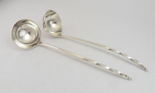 SCOTTISH PROVINCIAL SILVER LADLES C178090 FRANCIS HOWDEN - ADDITIONAL PHOTO 2