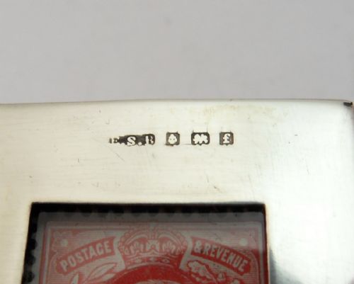 SILVER WOODEN DOUBLE STAMP BOX BIRMINGHAM 1905 - ADDITIONAL PHOTO 3