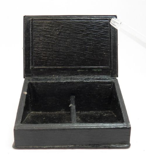 SILVER WOODEN DOUBLE STAMP BOX BIRMINGHAM 1905 - ADDITIONAL PHOTO 5