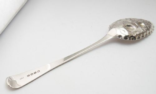 SILVER BERRY SPOON LONDON 1819 BY WILLIAM BATEMAN - ADDITIONAL PHOTO 5