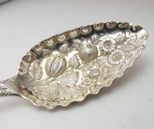 SILVER BERRY SPOON LONDON 1819 BY WILLIAM BATEMAN - ADDITIONAL PHOTO 7