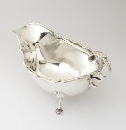 SILVER SAUCE BOAT BIRMINGHAM 1924 MAPPIN WEBB - ADDITIONAL PHOTO 2