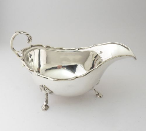 SILVER SAUCE BOAT BIRMINGHAM 1924 MAPPIN WEBB - ADDITIONAL PHOTO 3