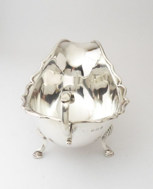 SILVER SAUCE BOAT BIRMINGHAM 1924 MAPPIN WEBB - ADDITIONAL PHOTO 5