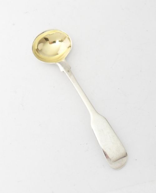 SILVER SALT SPOON GILT BOWL LONDON 1835 - ADDITIONAL PHOTO 1