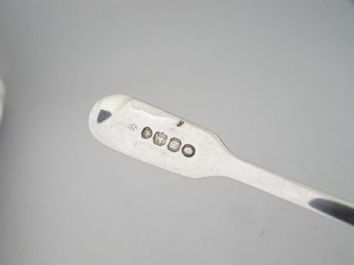 SILVER SALT SPOON GILT BOWL LONDON 1835 - ADDITIONAL PHOTO 4