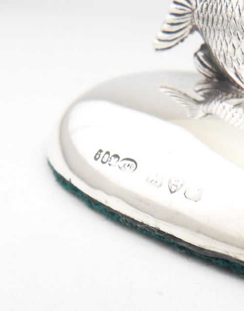 STUNNING SILVER 'FISH' PAPERWEIGHT CHESTER 1909 - ADDITIONAL PHOTO 4