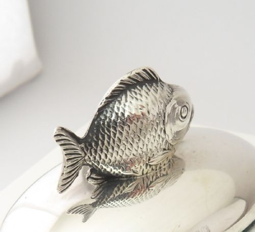 STUNNING SILVER 'FISH' PAPERWEIGHT CHESTER 1909 - ADDITIONAL PHOTO 8