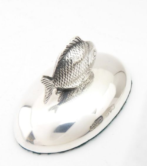 STUNNING SILVER 'FISH' PAPERWEIGHT CHESTER 1909 - ADDITIONAL PHOTO 9