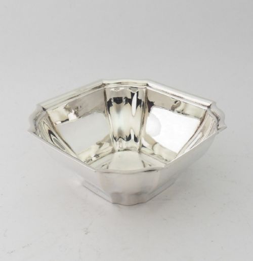 sterling silver octagonal bowl sheffield 1902 - CATEGORY: ANTIQUE SILVER - DATED EDWARDIAN