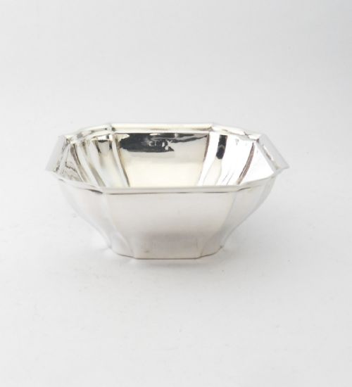 STERLING SILVER OCTAGONAL BOWL SHEFFIELD 1902 - ADDITIONAL PHOTO 1