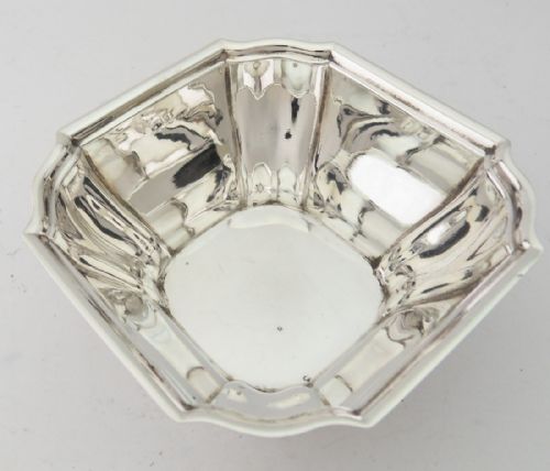 STERLING SILVER OCTAGONAL BOWL SHEFFIELD 1902 - ADDITIONAL PHOTO 3