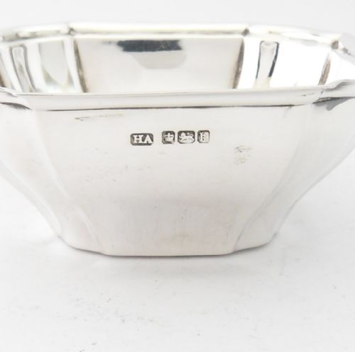 STERLING SILVER OCTAGONAL BOWL SHEFFIELD 1902 - ADDITIONAL PHOTO 4