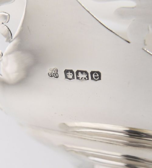 STERLING SILVER OCTAGONAL BOWL SHEFFIELD 1902 - ADDITIONAL PHOTO 7