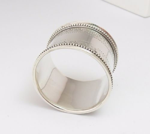 SILVER NAPKIN RING HALLMARKED LONDON 1978 - ADDITIONAL PHOTO 2