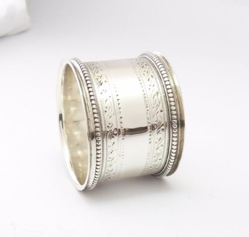 SILVER NAPKIN RING HALLMARKED LONDON 1978 - ADDITIONAL PHOTO 3