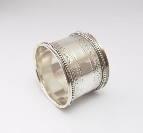 SILVER NAPKIN RING HALLMARKED LONDON 1978 - ADDITIONAL PHOTO 4
