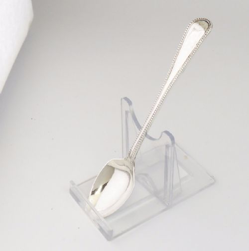 SILVER EGG SPOON LONDON 1860 BY GEORGE ADAMS - ADDITIONAL PHOTO 1
