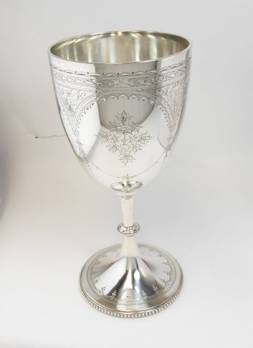 superb victorian silver chalice london 1875 - CATEGORY: ANTIQUE SILVER - DATED VICTORIAN